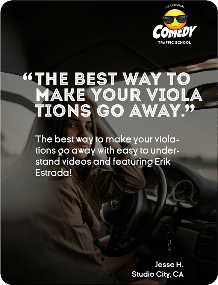 positive customer review with woman behind the wheel of the car