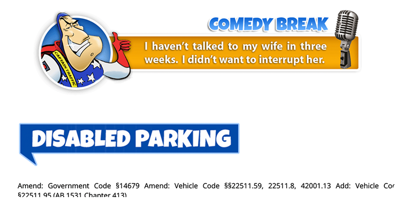 Comedy break with captain traffic